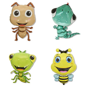 Globos de Aluminio con Dibujos Animados de Animales, Insectos, Lindas Mariquitas, Ranas, Caracoles, Hormigas, Mantis, Decoración de Cumpleaños - Product Image 1