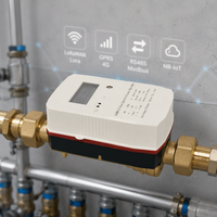 Compteur d'eau à ultrasons modbus à bas prix affichage numérique rs485 mbus lorawan compteur d'eau