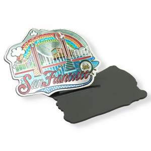 Oferta Especial Buen Precio Diferentes Países Recuerdos de Lámina Metálica Imán para Refrigerador de Dubái - Product Image 6