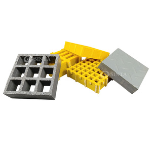Grille en fibre de verre antidérapante de haute qualité FRP/GRP 1220*3660mm pour sol d'usine - Product Image 1