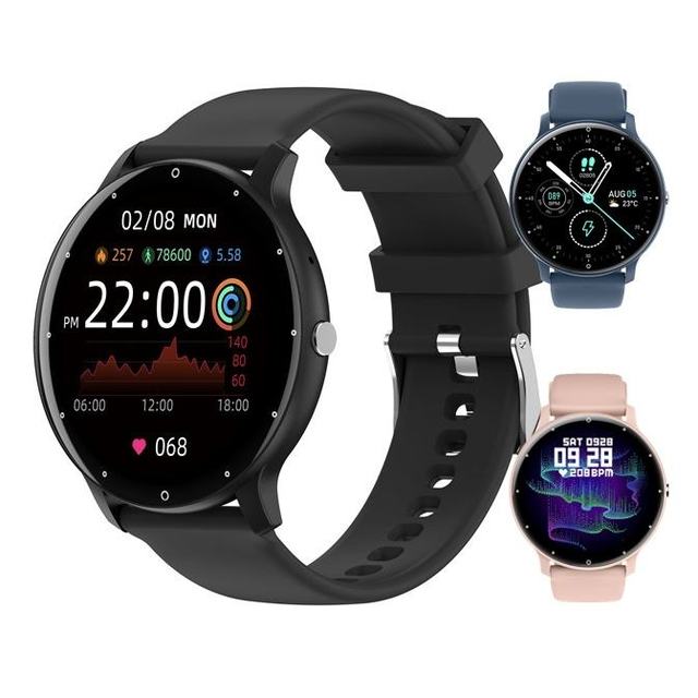 Simple Lifestyle ZL02C Pro Round Screen Bluetooth Smart Watch IOS Android Sport Fitness Sleep Health Monitoring Wrist Smartwatch