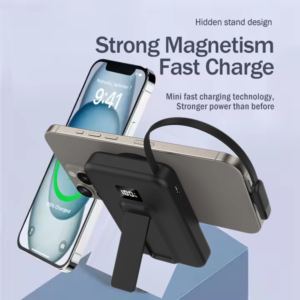 2024 nuevos productos 10000Mah Power Bank cargador inalámbrico magnético Pd 20W carga rápida para teléfono 13 14 <span class=keywords><strong>Pro</strong></span> Max colorido Power Bank - Product Image 3