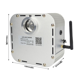 32W RGBW Twinkle <span class=keywords><strong>LED</strong></span> fiber optic Lights kit <span class=keywords><strong>28</strong></span>-<span class=keywords><strong>Key</strong></span> RF điều khiển từ xa cho trần ánh sáng sao headliner hiệu ứng âm nhạc cáp quang - Product Image 3