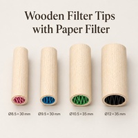Embouts en bois en forme de W avec logo personnalisé 8,5 mm 9,5 mm 10 mm 11 mm 12 mm, embouts filtrants en bois pour fumer avec cône en papier à rouler