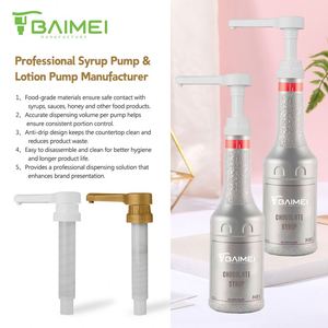 SY Reusable <b>Syrup</b> <b>Pump</b> Plastic Bottle Dispenser <b>Pump</b> for Restaurant Beverage Equipment - Product Image 4