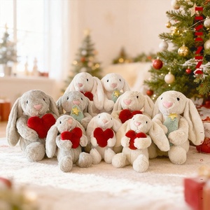 <span class=keywords><strong>Angela</strong></span>, simpatico coniglietto dalle orecchie pendenti che abbraccia un cuore, peluche corto imbottito in cotone PP, regalo di Natale, bambola per giovani, all'ingrosso - Product Image 1