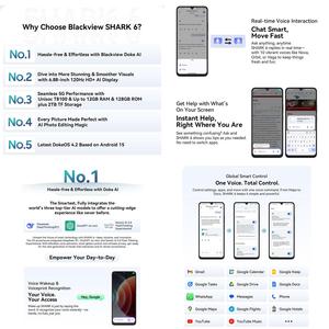 Novedades Blackview SHARK 6 5G Teléfono inteligente 6,88 pulgadas 128GB ROM Portátil Inteligente AI Teléfono móvil <span class=keywords><strong>con</strong></span> <span class=keywords><strong>NFC</strong></span> - Product Image 6