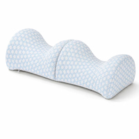 Coussin de jambe rafraîchissant en mousse à mémoire de forme tissée, fibre de bambou, pour dormeurs latéraux, soutien pendant la grossesse, alignement de la colonne vertébrale, soutien lombaire, bassin et cuisses