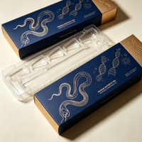 Impression d'étiquettes personnalisées, emballage de flacons de haute qualité, étiquette laser, boîtes en carton pour flacons individuels de 3 ml, 5 ml, 10 ml pour l'emballage