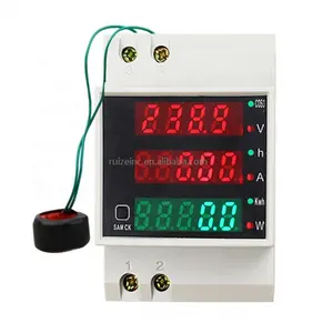 D52-2047 Led Digitale Din Rail Voltage Power Ampèremeter Voltmeter Ac 80-300V Energie Meter
