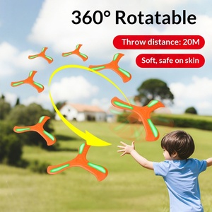 Juguete Deportivo para Niños, Boomerang de Espuma EVA, Disco Volador Suave de Tres Aspas para Lanzar con la Mano - Product Image 4