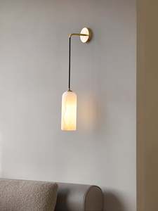 Applique <span class=keywords><strong>murale</strong></span> moderne et simple avec pierre de mica naturelle, luminaire mural de luxe pour hôtel et décoration intérieure, applique <span class=keywords><strong>murale</strong></span> d'intérieur - Product Image 2