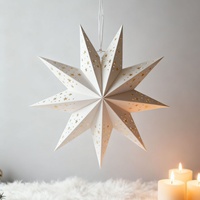 Décoration de Noël en forme d'alien, lanterne en papier origami 3D, ornement 45cm35cm, style européen nordique, inspiré d'Instagram, Chine