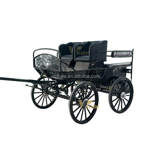 Chariot miniature à deux roues personnalisé pour chevaux, chariot de marathon pour poney/ chariot d'entraînement pour chevaux, <span class=keywords><strong>4</strong></span> passagers, Surrey - Product Image 5