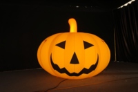 Citrouille gonflable d'Halloween pour extérieur, motif dessin animé d'horreur