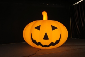 Abóbora Inflável de Halloween para Exterior: Desenho Animado de Terror e Malvadez - Product Image 3