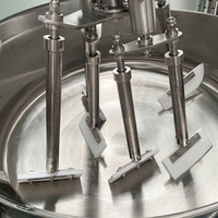 Marmite à double enveloppe en acier inoxydable avec agitateur planétaire multi-griffes pour la cuisson de matériaux à haute viscosité