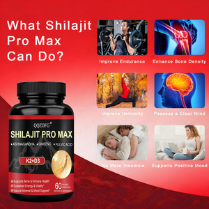 Venta caliente Shilajit Capsule Pro <span class=keywords><strong>Max</strong></span> Plus D3 K2 Ashwagandha Ginseng Fulvic Acid Energía sostenida y vitalidad 60 unidades - Product Image 5
