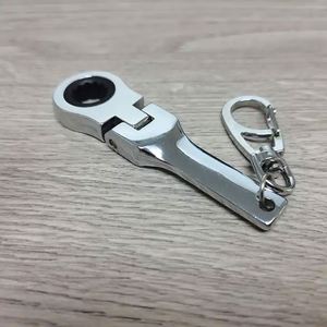 10mm Mini Flexible Ratchet Wrench Keychain Portable Adjustable Ratcheting Wrench <b>Key</b> <b>Ring</b> Small Gift Tool Keychains - Product Image 2