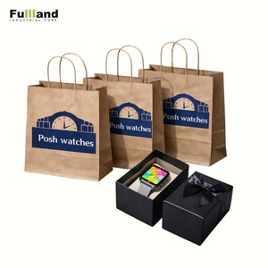 Venta directa de fábrica Bolsa de papel kraft marrón reutilizable La mejor calidad Bolsa de papel kraft para tiendas minoristas - Product Image 6