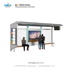 Nội thất thành phố công nghệ ánh sáng vành đai thông minh xe buýt nơi trú ẩn đô thị công cộng hiện đại LED hiển thị ngoài trời xe buýt dừng lại - Product Image 2