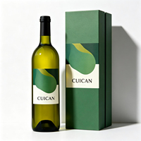 Bouteille en verre vide pour spiritueux, whisky, vin, transparente, ambrée, verte, ronde, 500 ml, 750 ml, à col long