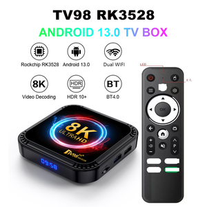 Lecteur multimédia TV98 RK3528 haute performance avec Wi-Fi 6 double bande, 4/64 Go de ROM et télécommande vocale, prise en charge 8K, Android <span class=keywords><strong>13</strong></span> - Product Image 1