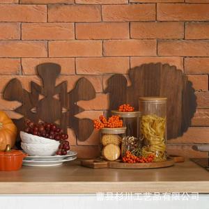 Tabla de Cortar Multifuncional de Madera de Acacia, Tabla de Quesos con Forma Navideña, Bandeja Irregular para Frutas, Decoración de Cocina - Product Image 1