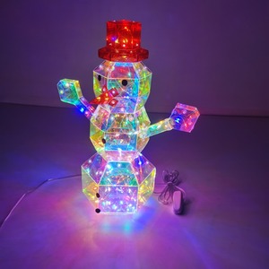 Internet célébrité décrochage marché <span class=keywords><strong>de</strong></span> nuit éclairage décoratif créatif ours coloré <span class=keywords><strong>lumineux</strong></span> <span class=keywords><strong>bonhomme</strong></span> <span class=keywords><strong>de</strong></span> <span class=keywords><strong>neige</strong></span> pour anniversaire noël - Product Image 4