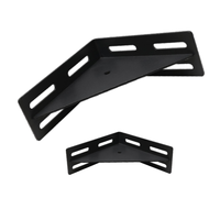 Anpassbare schwarze Eisen Dreieck Winkel halterung Bett rahmen Anschluss Hardware für Küche Bad & Esszimmer Traditionelles Design