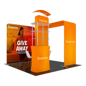 Portable EXPO triển lãm gian hàng 10 * 10ft triển lãm thương mại triển lãm hiển thị tùy chỉnh căng thẳng vải Backdrop cho triển lãm thương mại Triển Lãm Đứng - Product Image 4