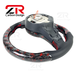Volant en fibre de carbone forgé avec écran LED pour Volkswagen MK7 <span class=keywords><strong>Golf</strong></span> <span class=keywords><strong>7</strong></span> GTI MK6 <span class=keywords><strong>GTD</strong></span> R Gts R-Line Tiguan Scirocco Passat Polo - Product Image 3