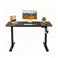 Bureau debout électrique à double moteur réglable en hauteur pour poste de travail informatique à domicile