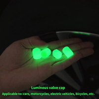 AT MTB Mini Fluorescente Led Bike Wheel Valve Cap Light Flash Bicycle Air Valve Caps para neumáticos Night Light Led Bike Wheel Lights