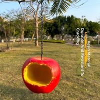 Mangeoire à oiseaux transfrontalière en résine, style pastoral, pour jardin extérieur, ornement suspendu à l'arbre, artisanat créatif