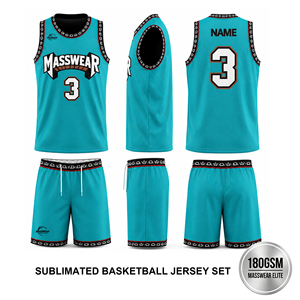 Tenue de Basketball Personnalisée pour Garçons Elite – Ensemble Maillot et Short à Commande Rapide, Sublimation, Anti-Transpiration, Respirant, Équipement d'Équipe pour Match - Product Image 1