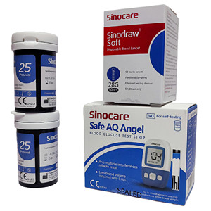 แผ่นตรวจน้ำตาลในเลือดแบบไม่ต้องใช้โค้ด ซิโนแคร์ เซฟ เอคิว แองเจิล - Product Image 4