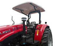 Tracteur agricole à roues 4x4 de 80 CV avec boîte de vitesses à 12 rapports et auvent multifonctionnel pour travaux sur rizières sèches