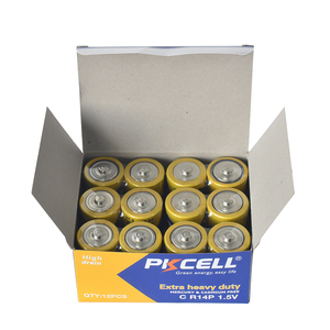 بطارية PKCELL R14P بحجم C بطاريات جافة خلية بالزنك V كربون اللعب - Product Image 5