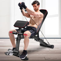 Banc de musculation réglable multi-angles ZJFIT en acier noir unisexe, robuste, pliable, capacité de charge de 200 kg, utilisation en intérieur, modèle OEM