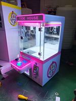 Mini griffe blanche Machine enfants Arcade jouet à jetons grue pièce poussoir petit jouet pour bébé heureux maison de poupée vente