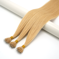 Extensions de cheveux russes invisibles à anneaux nano, qualité Remy vierge, double épaisseur, pointes épaisses, micro-anneaux, pour professionnels de salon