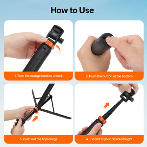 Trépied portable réglable Vrig Tp-32 de 65 pouces avec vis de 1/4 de pouce et installation téléphonique, tête sphérique à 360 degrés en aluminium - Product Image 6
