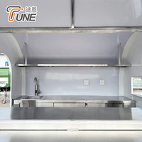 Remorque alimentaire à toit rond entièrement équipée, cuisine mobile, remorque de restauration, chariot alimentaire, couleur, taille et équipement personnalisables