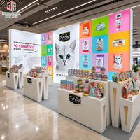 Stand d'exposition modulaire LED réutilisable, économique, sans outil, à montage rapide, détachable, pour les salons professionnels