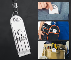 Raclette de sécurité rétractable pratique avec support de lame et raclette intégrée de haute qualité pour la vente en gros - Product Image 3