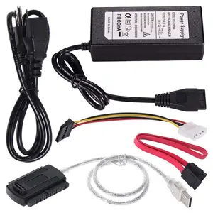 SA-TA/Pata/Ide Harde Schijf Naar Usb 2.0 Adapter Kabel 2.5 ''/3.5'' Harde Schijf Hdd converter Set Met Stabiele Ac Voeding