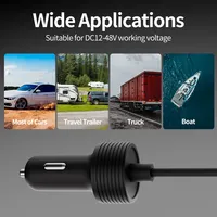Câble d'alimentation 10FT/3M pour Starlink Mini, adaptateur allume-cigare pour voiture, cordon d'alimentation 12V-24V DC pour Starlink Mini