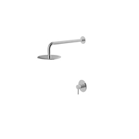 Ensemble de douche encastré minimaliste en acier inoxydable SUS316, système de douche pluie mural 316L, mitigeur de salle de bain encastré