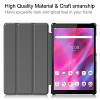 Étui pour tablette Lenovo Tab M8 3e génération FHD HD TB-8705FN TB-8505FX, en cuir PU, pliable en trois parties, avec support de protection